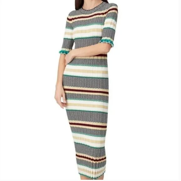 Joie Deandra Striped Sweater Dress size XL - Picture 2 of 9